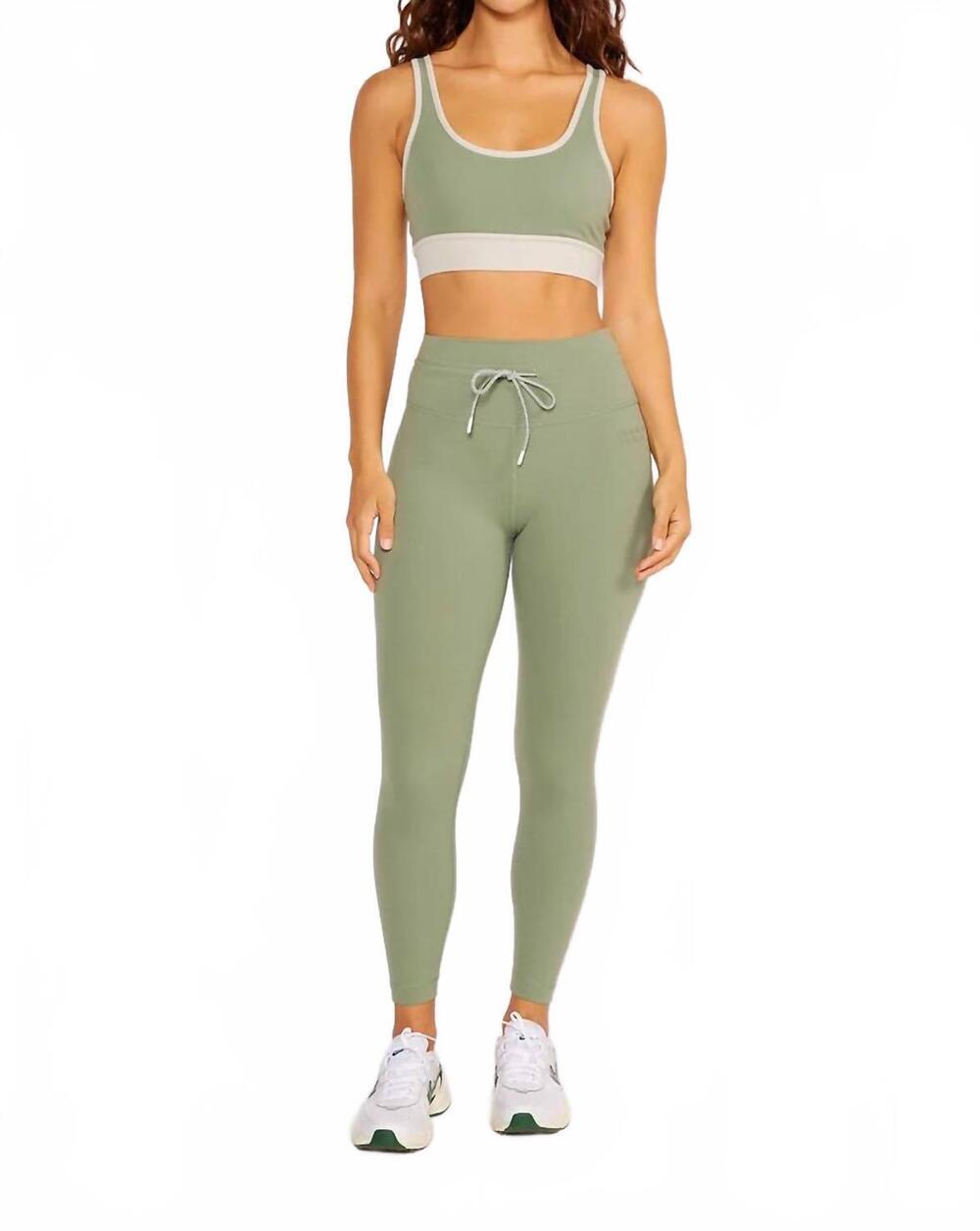 NEW CREAM YOGA aria 7/8 length leggings in jade
